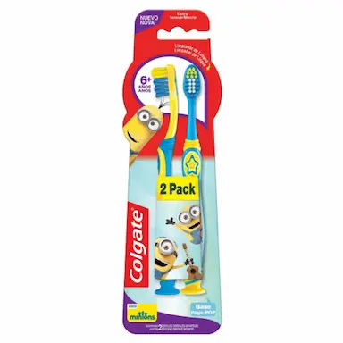 ESCOVA DENTAL COLGATE SMILES MINIONS (6+ ANOS) 2 UNIDADES