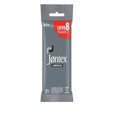 CAMISINHA JONTEX LUBRIFICADO COM 8 UNIDADES