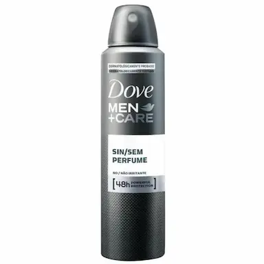 DESODORANTE ANTITRANSPIRANTE AEROSOL DOVE MEN+CARE SEM PERFUME MASCULINO 150ML