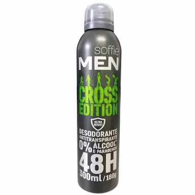 DESODORANTE AEROSOL SOFFIE MEN CROSS EDITION 300ML