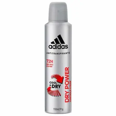 DESODORANTE AEROSOL ADIDAS DRY POWER MASCULINO 150ML