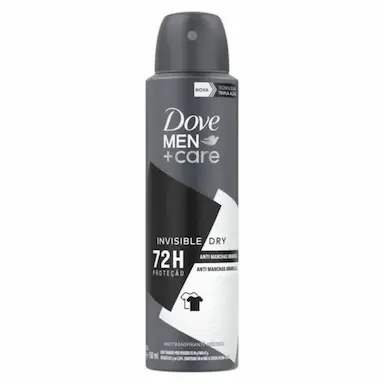 DESODORANTE MASCULINO ANTITRANSPIRANTE DOVE MEN +CARE INVISIBLE DRY AEROSOL 150ML