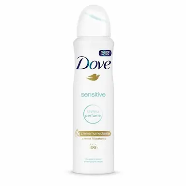 DESODORANTE ANTITRANSPIRANTE AEROSOL DOVE SENSITIVE SEM PERFUME 150ML