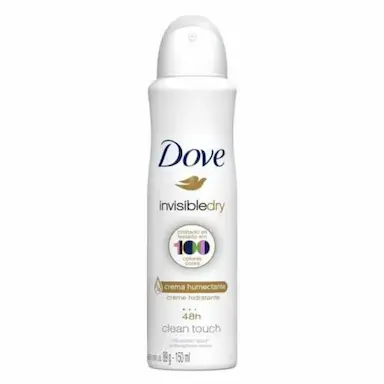 DESODORANTE ANTITRANSPIRANTE FEMININO AEROSOL DOVE INVISIBLE DRY 150ML