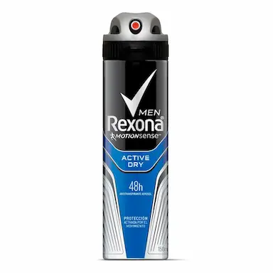 DESODORANTE ANTITRANSPIRANTE AEROSOL REXONA MEN ACTIVE DRY MASCULINO 150ML