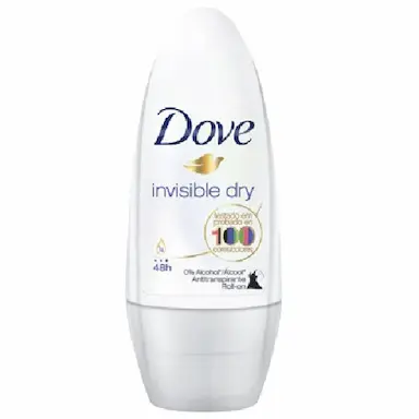 DESODORANTE DOVE ROLL ON INVISIBLE DRY FEMININO 50ML