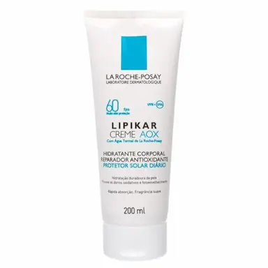 LOÇÃO HIDRATANTE CORPORAL REPARADOR ANTIOXIDANTE LA ROCHE-POSAY LIPIKAR CREME AOX FPS 60 200ML