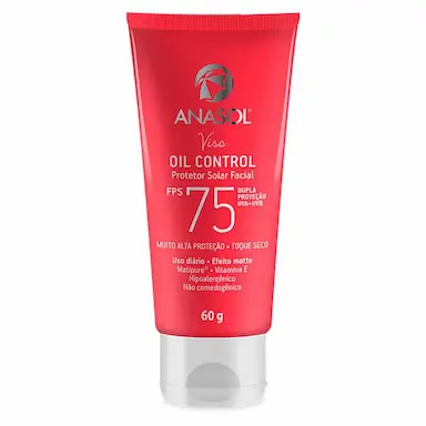 PROTETOR SOLAR FACIAL ANASOL - VISO OIL CONTROL FPS75 - 60G