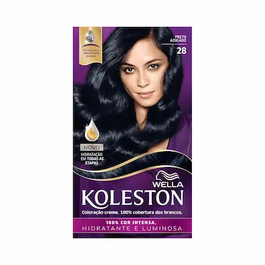 TINTURA CREME WELLA KOLESTON 28 PRETO AZULADO