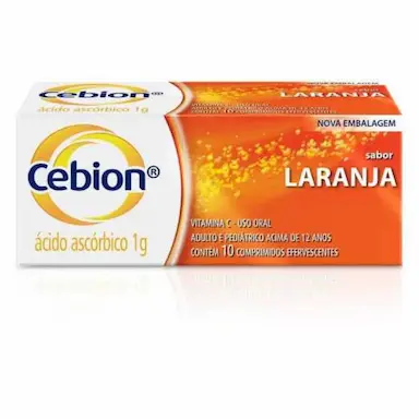 VITAMINA C CEBION SABOR LARANJA COM 10 COMPRIMIDOS EFERVESCENTES
