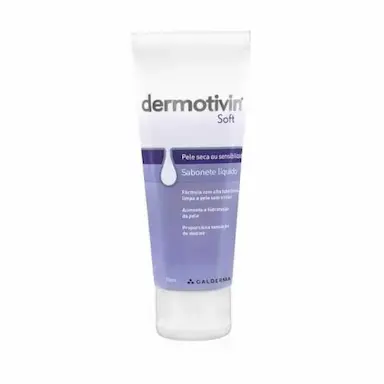 SABONETE LÍQUIDO FACIAL DERMOTIVIN SOFT PELE SECA 70ML