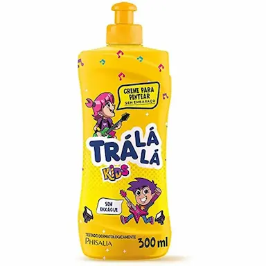 CREME DE PENTEAR SEM EMBARAÇO TRÁ LÁ LÁ KIDS AMARELO 300ML
