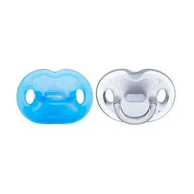 CHUPETA LOLLY 100% SILICONE TAMANHO 2 (+6 MESES) COR AZUL 2 UNIDADES