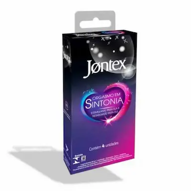 PRESERVATIVO JONTEX ORGASMO EM SINTONIA  4 - UNIDADES