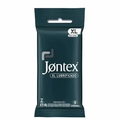 PRESERVATIVO JONTEX LUBRIFICADO XL - 6 UNIDADES