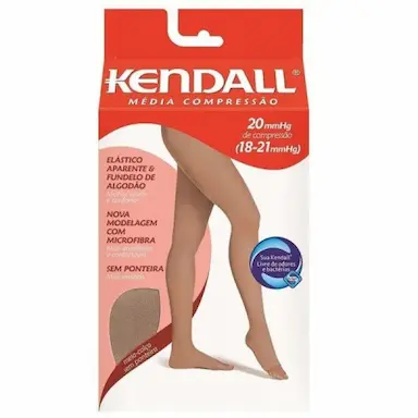 MEIA CALCA KENDALL MEDIA COMPRESSÃO S/ PONTEIRA G COR MEL