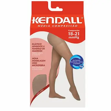 MEIA CALÇA KENDALL MÉDIA COMPRESSÃO 18-21MMHG TRATAMENTO COR MEL