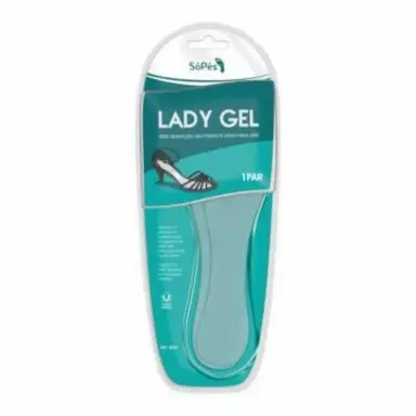 PALMILHA SÓ PÉS LADY GEL TAMANHO UNICO - 1 PAR