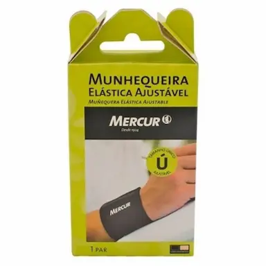 PAR DE MUNHEQUEIRA ELÁSTICA PRETA MERCUR
