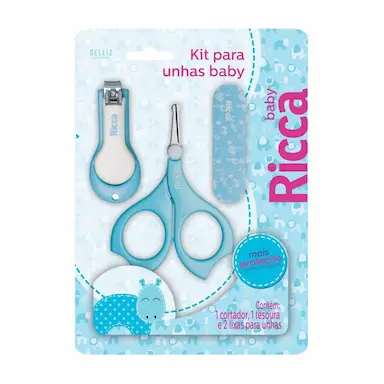 KIT RICCA MANICURE BABY COLORS AZUL