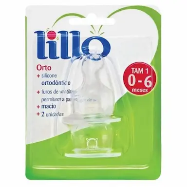 BICO LILLO MAMADEIRA SILICONE TAMANHO 1 (0 – 6 MESES)