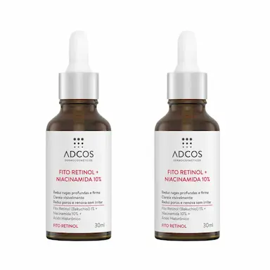 KIT COM 2 SéRUM ANTI-IDADE ADCOS FITO RETINOL 30ML
