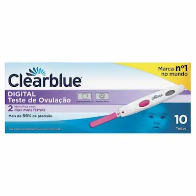 TESTE DE OVULAÇÃO DIGITAL CLEARBLUE 10 UNIDADES