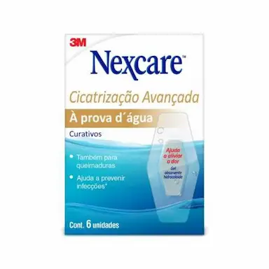CURATIVO NEXCARE 3M CICATRIZAÇÃO AVANÇADA 6 UNIDADES