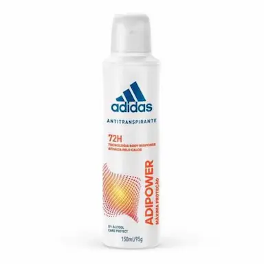 DESODORANTE AEROSSOL ANTITRANSPIRANTE ADIDAS ADIPOWER FEMININO 150ML