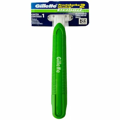 APARELHO PRESTOBARBA GILLETE SENSITIVE ULTRAGRIP 2 – 1 UNI