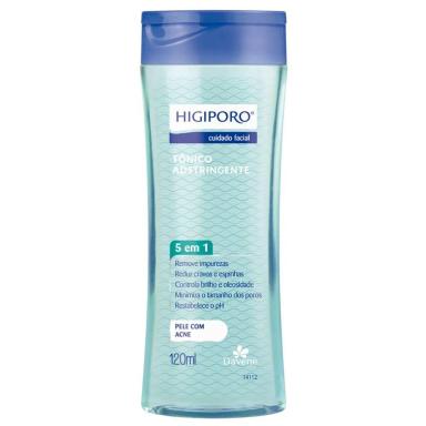 TÔNICO DAVENE ADSTRINGENTE PELE COM ACNE HIGIPORO 120ML