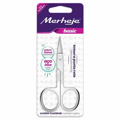 TESOURA PARA UNHAS MERHEJE PONTA RETA