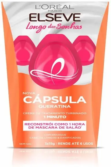 CÁPSULA DE TRATAMENTO ELSEVE LONGO DOS SONHOS 15G - 3 UNIDADES