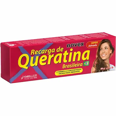 TRATAMENTO RECONSTRUTOR NOVEX RECARGA DE QUERATINA BRASILEIRA 80G
