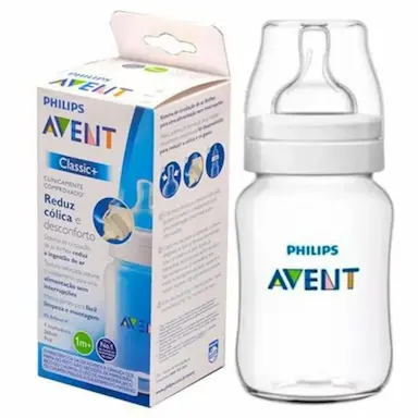 MAMADEIRA PHILIPS AVENT CLÁSSICA ANTI-CÓLICA 260 ML