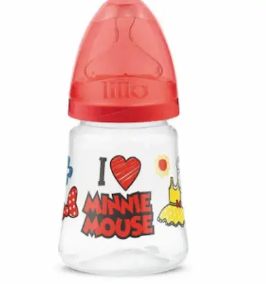 MAMADEIRA LILLO TRANSPARENTE - DISNEY MINNIE MOUSE – TAMANHO 1 (0 – 6 MESES) 180ML