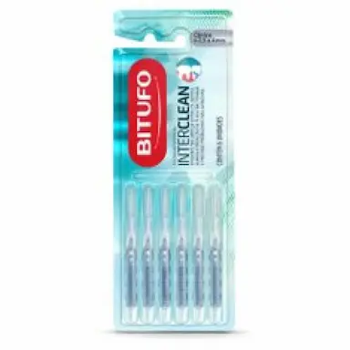 ESCOVA INTERDENTAL BITUFO EXTRA FINA CILINDRICA  2,5 Á 4MM 6 UNIDADES