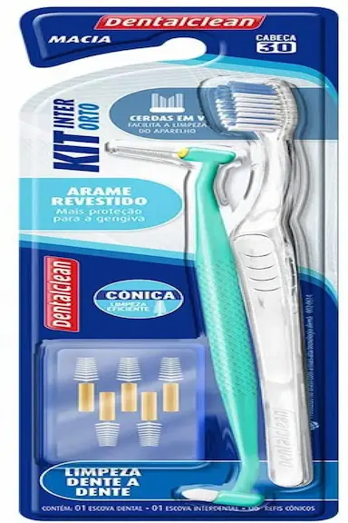 KIT DENTAL PARA APARELHOS COM ESCOVAS INTERDENTAIS