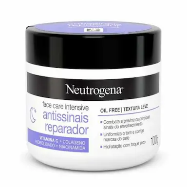 CREME FACIAL NEUTROGENA FACE CARE INTENSIVE ANTISSINAIS REPARADOR 100G