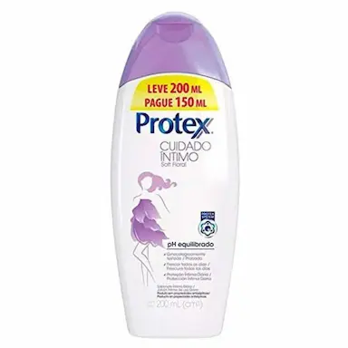 SABONETE LÍQUIDO INTIMO PROTEX CUIDADO INTIMO SOFT FLORAL LEVE 200ML PAGUE 150ML