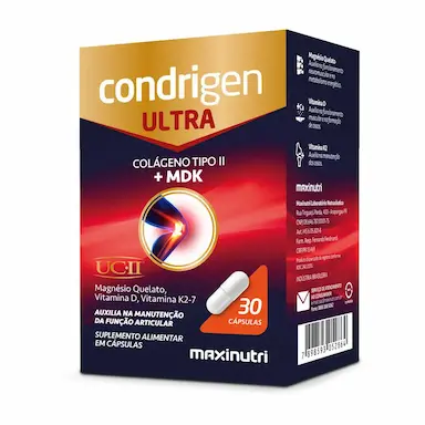 CONDRIGEN ULTRA COLáGENO TIPO 2 MDK UCII 30 CAPS MAXINUTRI