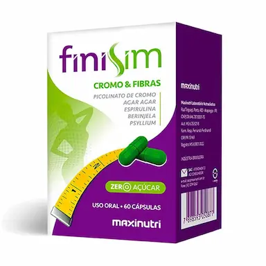 FINISIM CROMO E FIBRAS COM 60 CáPSULAS MAXINUTRI