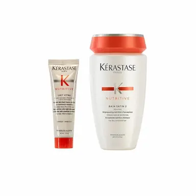KERASTASE NUTRTITIVE BAIN SATIN 2 250ML + LAIT VITAL 30ML BRINDE