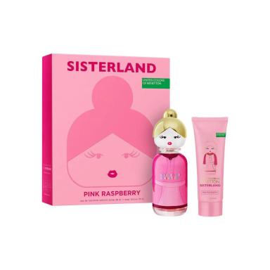 Kit Sisterland Pink Benetton Feminino - Eau de Toilette 80ml + Loção Corporal 75ml