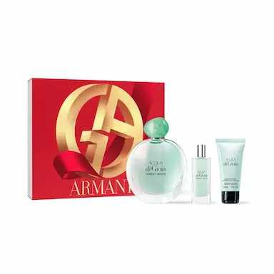 Kit Acqua Di Gioia Giorgio Armani Feminino - Eau de Parfum 100ml + Miniatura 15ml + Body Lotion 50ml