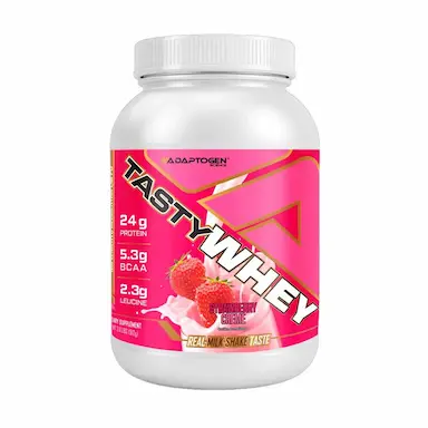 WHEY PROTEIN 3W TASTY WHEY STRAWBERRY CREAM 900G ADAPTOGEN SCIENCE