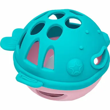 MORDEDOR DE BALEIA EM SILICONE ROSA - BUBA