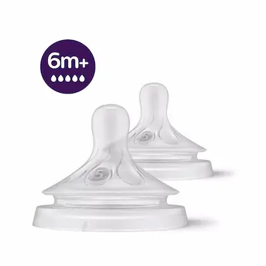 BICO MAMADEIRA PHILIPS AVENT PéTALA 3.0 N°5 - 6M+ 2 UNIDADES