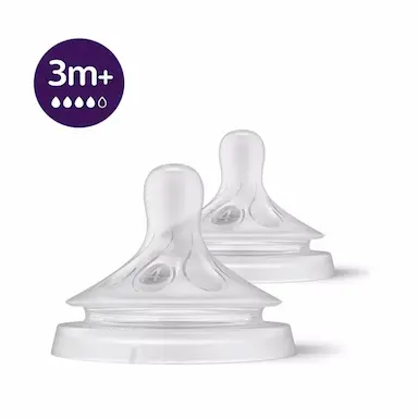 BICO MAMADEIRA PHILIPS AVENT PéTALA 3.0 N°4 3-6M 2 UNIDADES