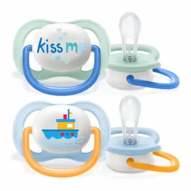 CHUPETA ULTRA AIR HAPPY DUPLA DECORADA MENINO 0-6 M